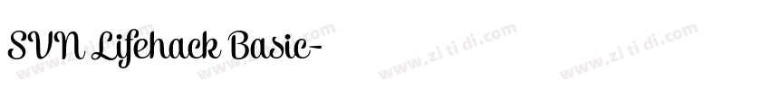 SVN Lifehack Basic字体转换